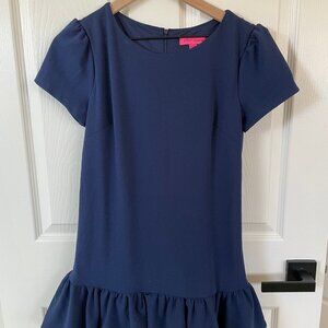 Sz 2 Betsey Johnson Navy blue dress